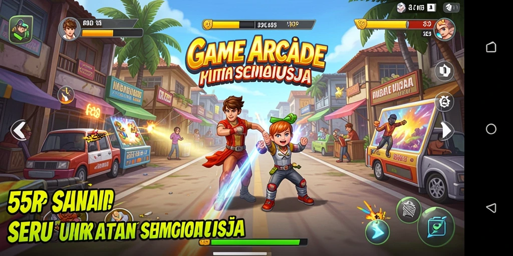 Tampilan gameplay seru dari 55RP yang penuh tantangan.