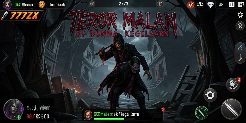 Gameplay <strong>777ZX</strong> yang menampilkan suasana Horror yang mencekam dan menegangkan.