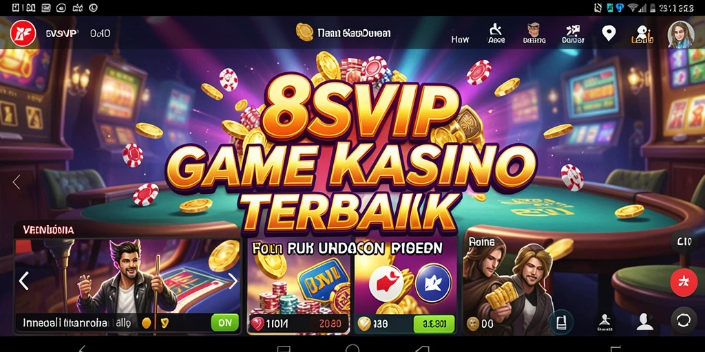 Tampilan gameplay mendebarkan dari aplikasi Kasino 8SVIP.
