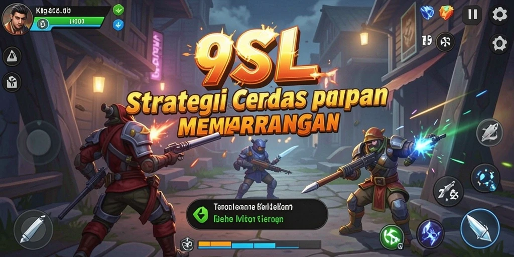 Screenshot utama 9SL menampilkan aksi strategis yang mendebarkan.