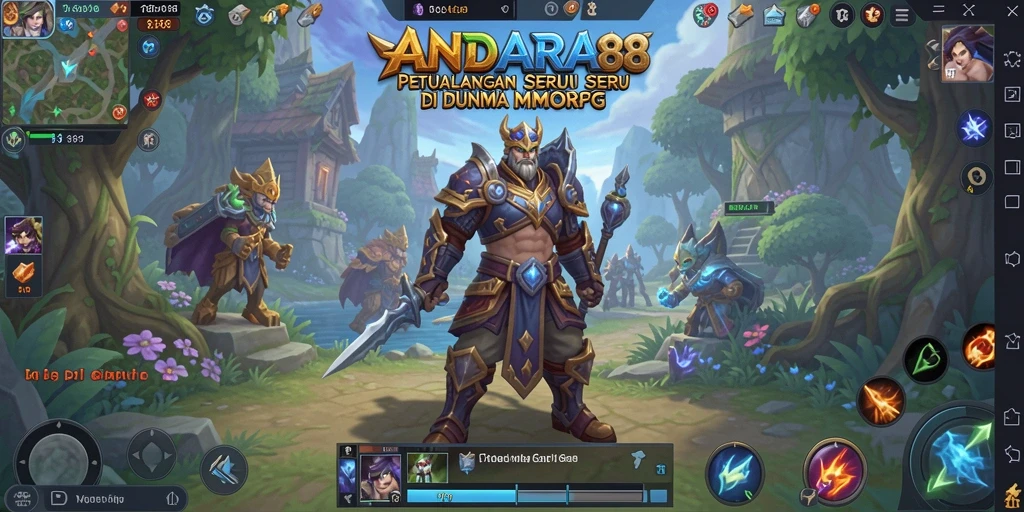 Tampilan visual menakjubkan dari gameplay ANDARA88 dalam dunia MMORPG.