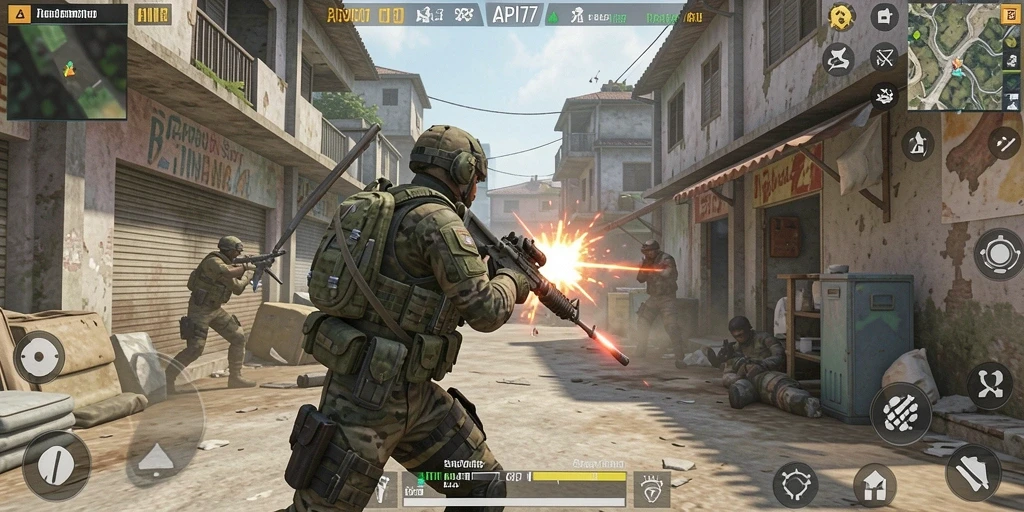 Tangkapan layar gameplay API77 yang menegangkan dengan grafis realistis.