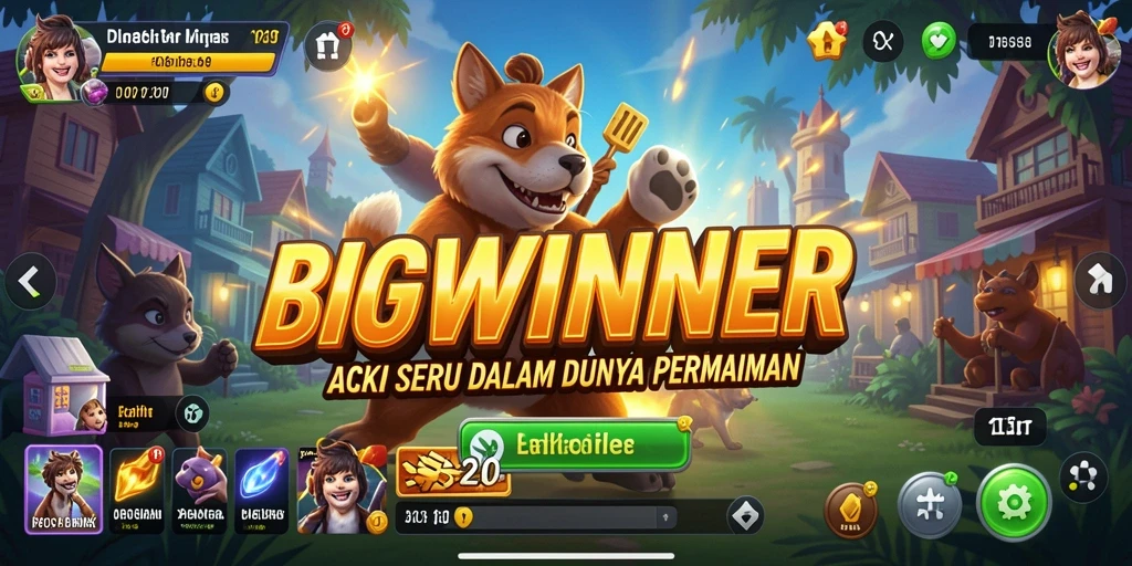 Screenshot dari gameplay seru BIGWINNER yang penuh aksi.