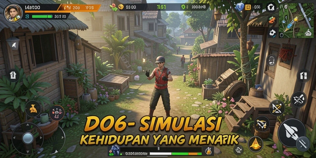 Gameplay D06 yang menarik dan interaktif dalam simulasi kehidupan.