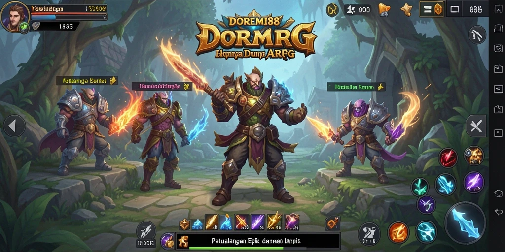 Screenshot DOREMI88 menampilkan aksi petualangan yang mendebarkan.