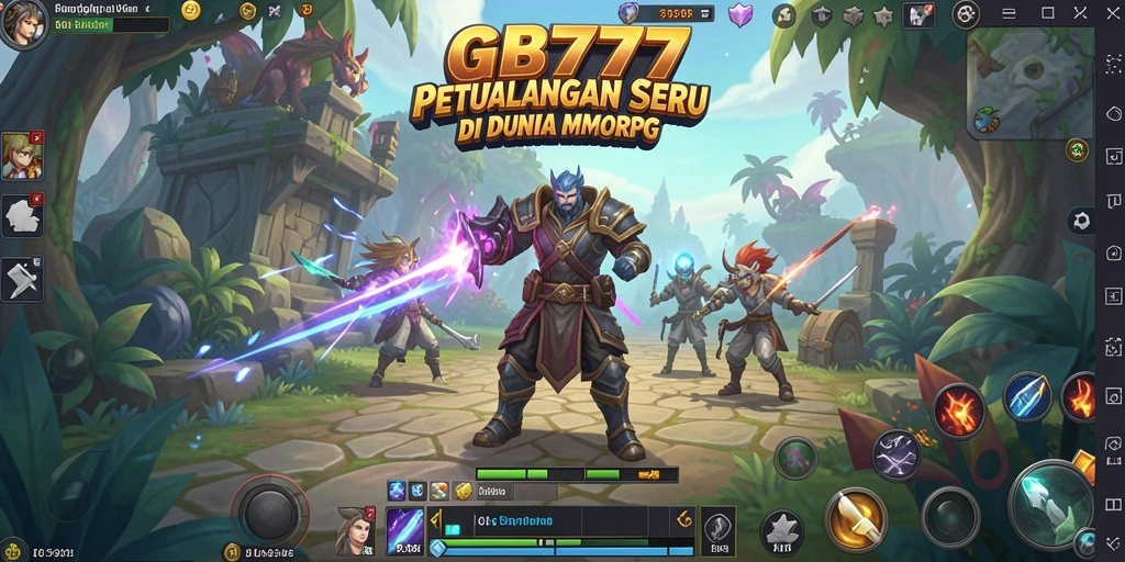 Tampilan gameplay seru di GB777 dengan petualangan MMORPG yang menarik.