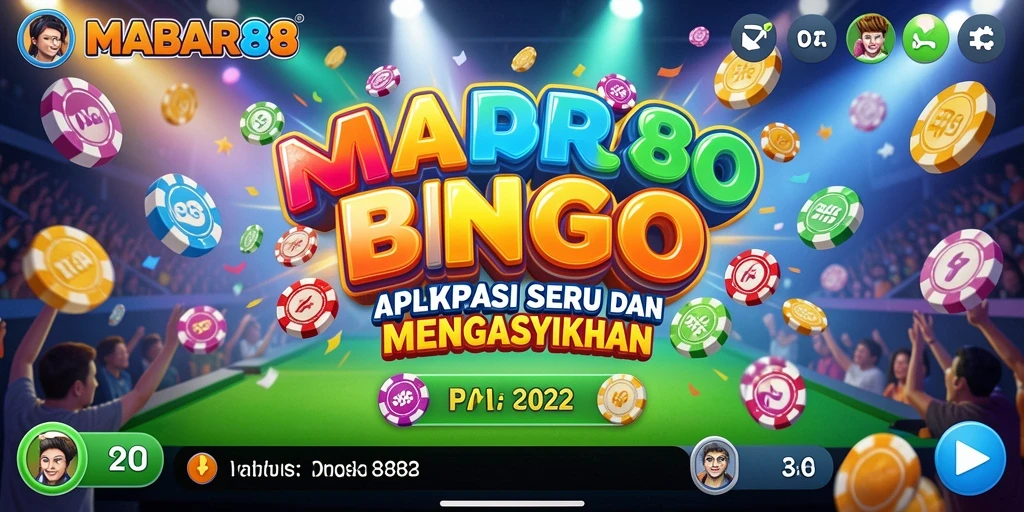 Screenshot utama MABAR88 menampilkan gameplay Bingo yang menyenangkan.
