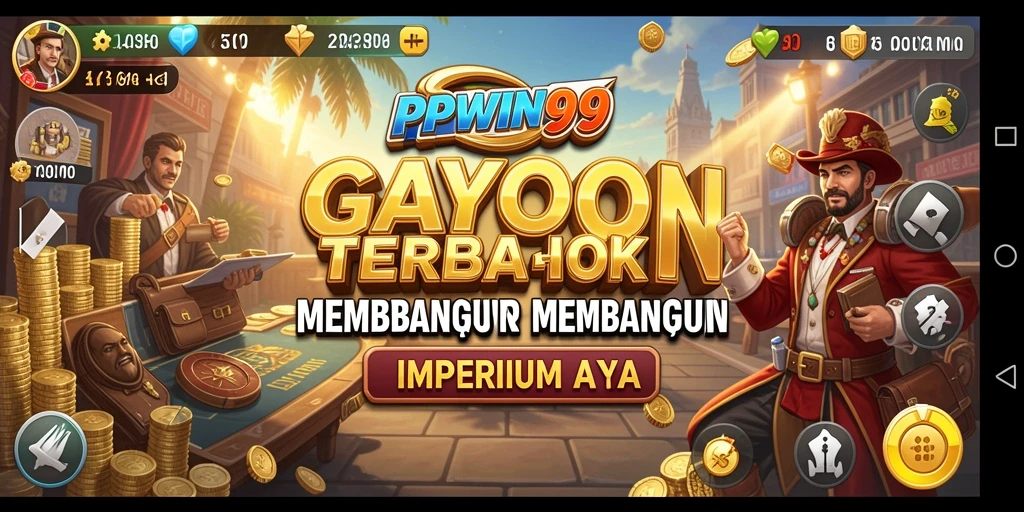 Tampilan gameplay PPWIN99 yang menampilkan pengelolaan bisnis yang seru.