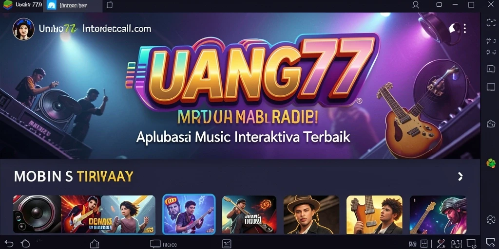 Tampilan gameplay UANG77 yang seru dan interaktif.