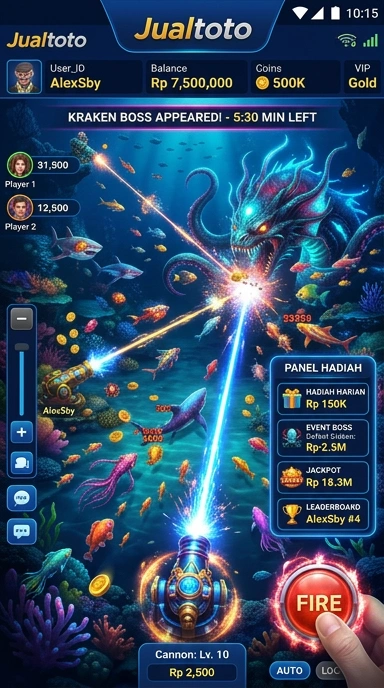 Screenshot antarmuka utama aplikasi jualtoto yang menarik.